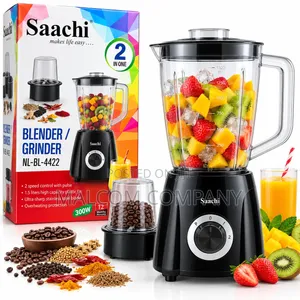 Saachi Blender Grinder 300W 1.5L 2-in-1 – NL-BL-4422 | Uganda