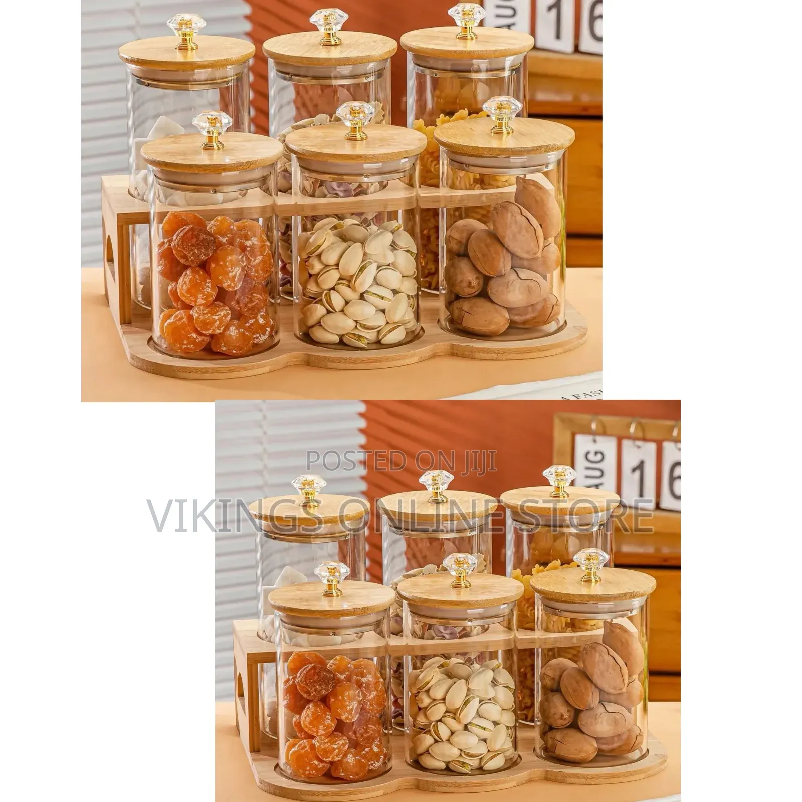 6pc Glass Canister Set