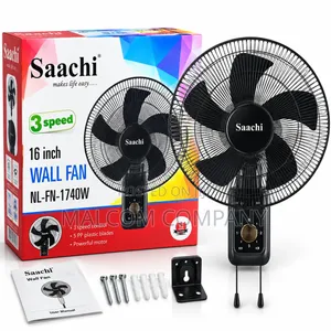 Saachi 16-Inch Wall Fan 3-Speed – Buy 1 Get 1 Free | Uganda