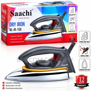 Saachi Dry Iron NL-IR-158 With Ceramic Soleplate | Uganda