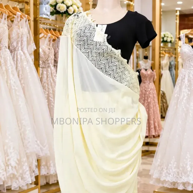Elegant Mushanana Traditional Dress – Ivory Black