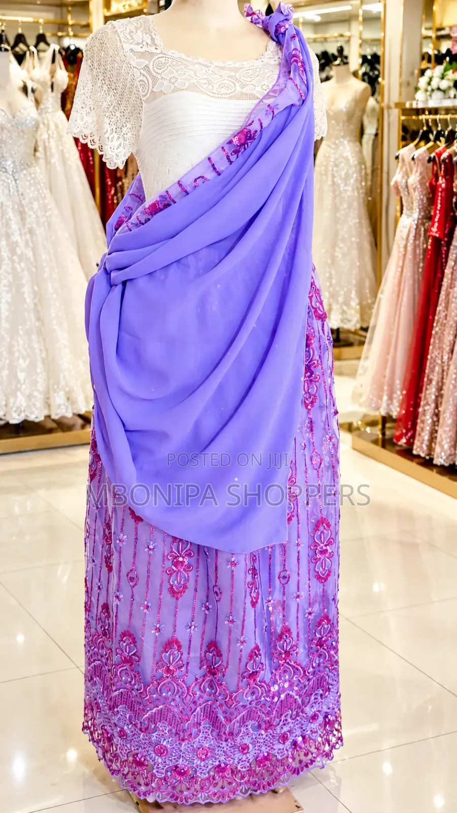 Mushanana – Elegant Purple Traditional Wedding Dress