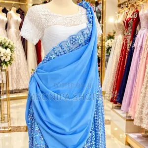 Mushanana – Elegant Blue Traditional Bridal Dress