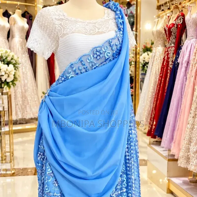 Mushanana – Elegant Blue Traditional Bridal Dress