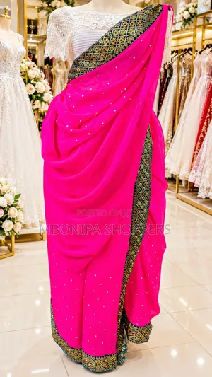 Mushanana – Elegant Hot Pink Traditional Bridal Wrap