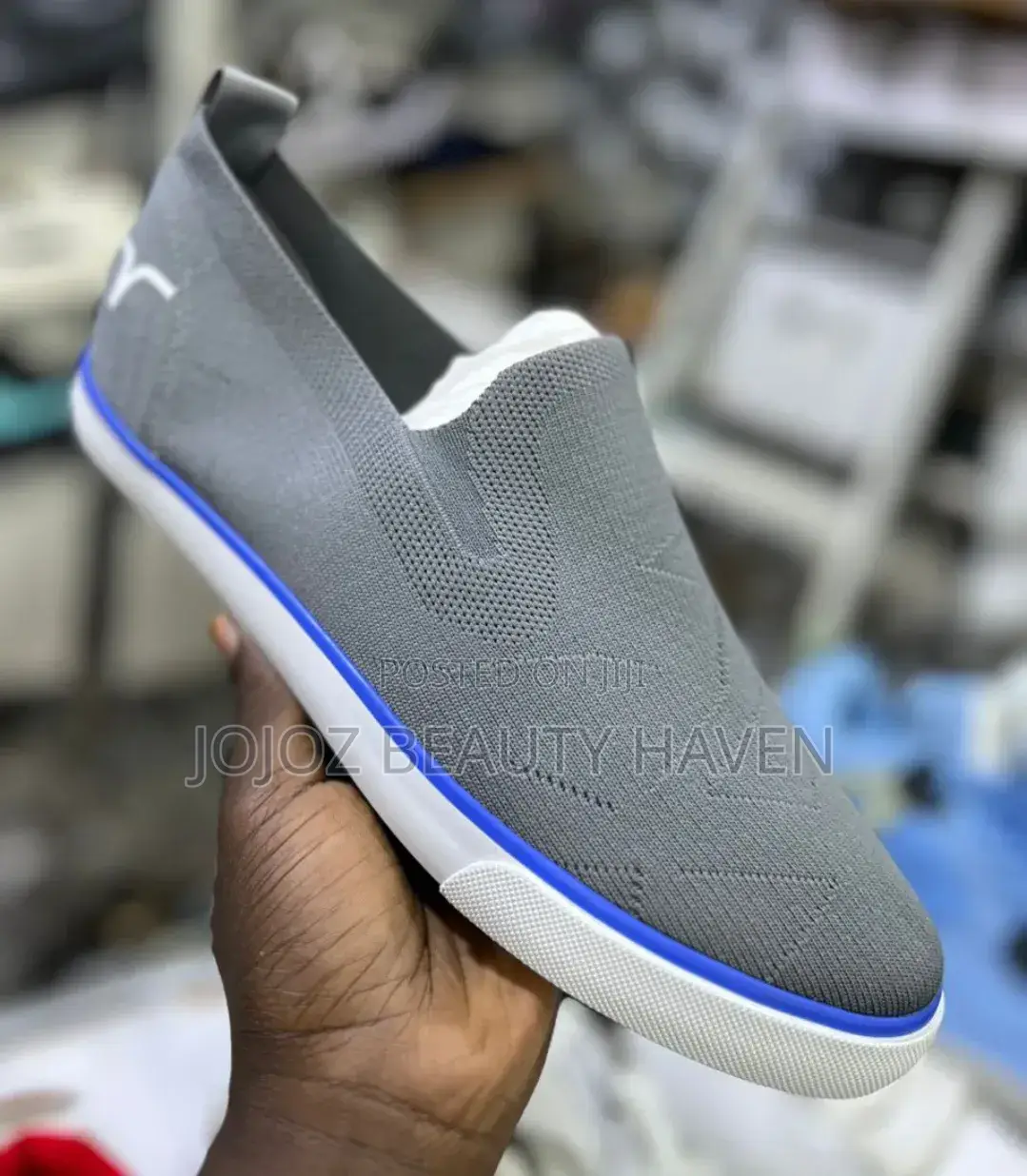 Men's Breathable Knit Slip-on Sneakers