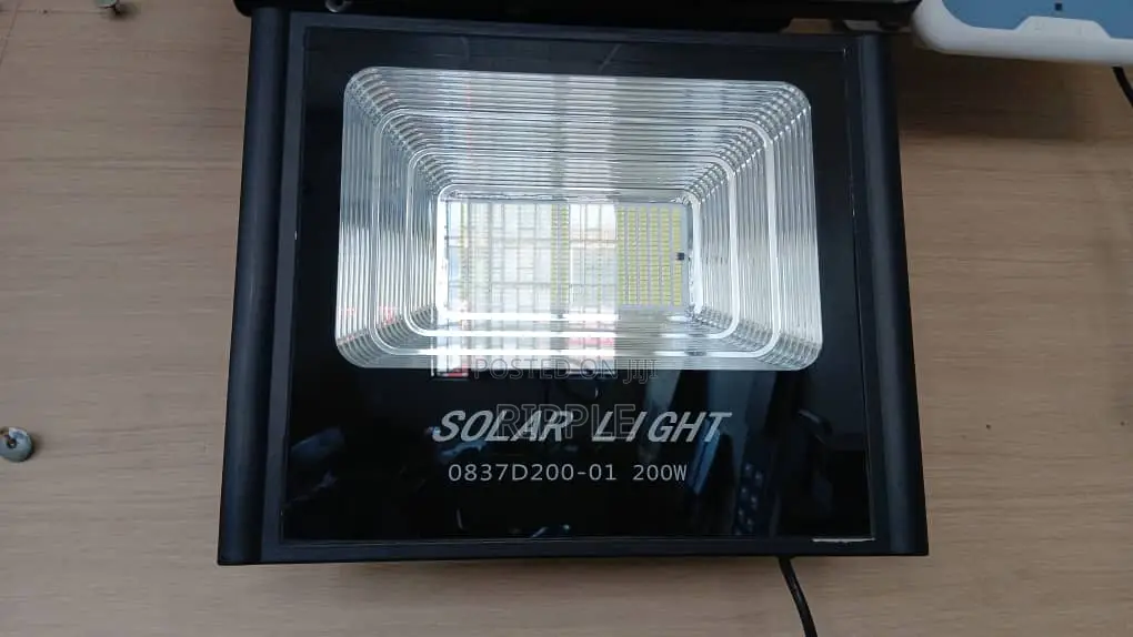 200W Heavy Duty Solar Flood Light Extra Bright With Panel Remote