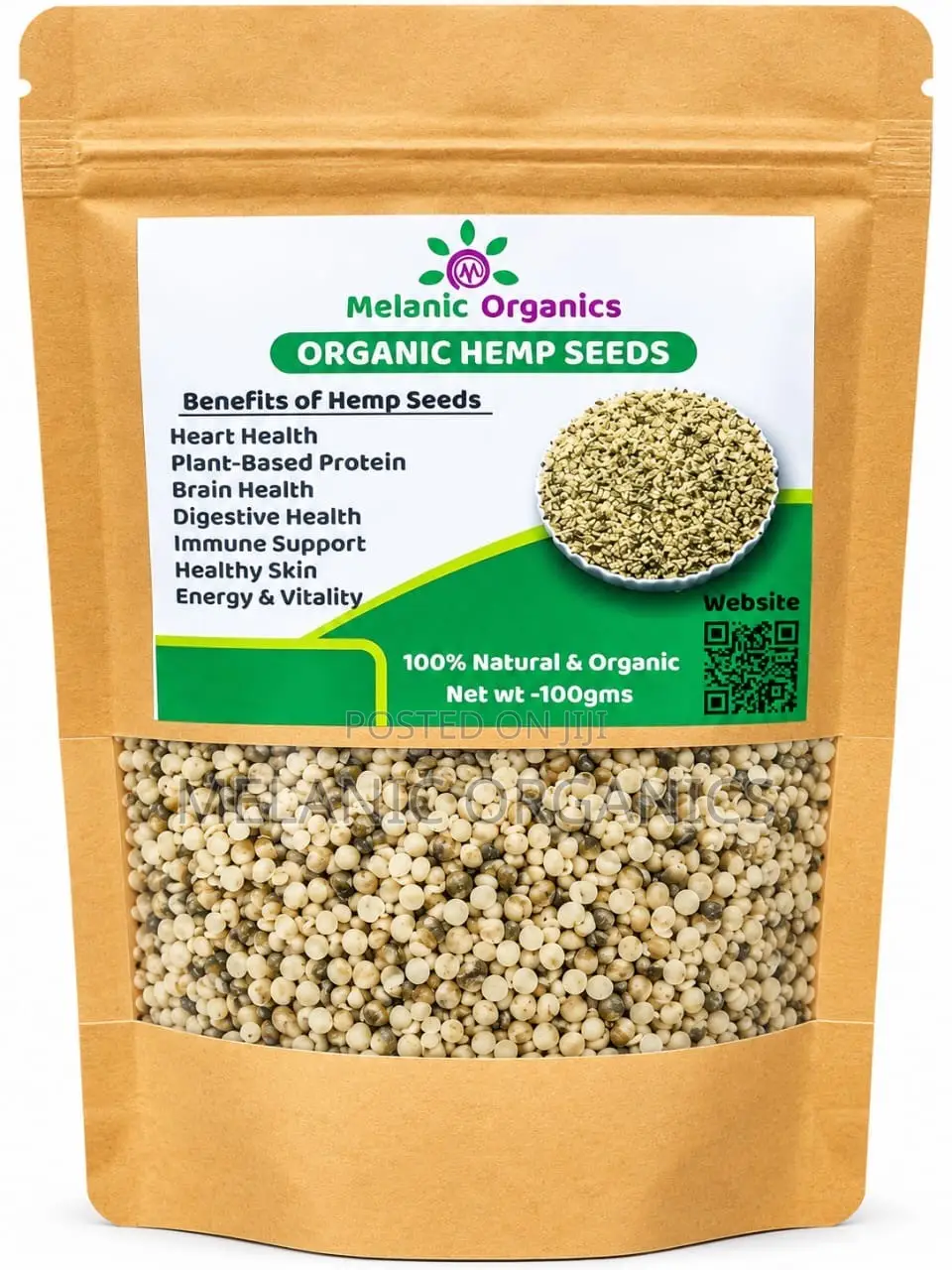 Organic Hemp Seeds - 100gm