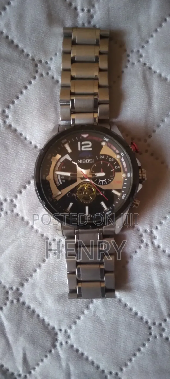 Nibosi Brand Silver Watch