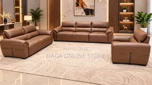 Brown Leather Sofa