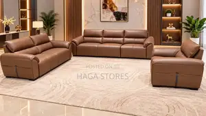 Brown Leather Sofa