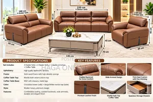 Brown Leather Sofa