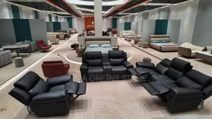 Black Leather Recliner Sofa