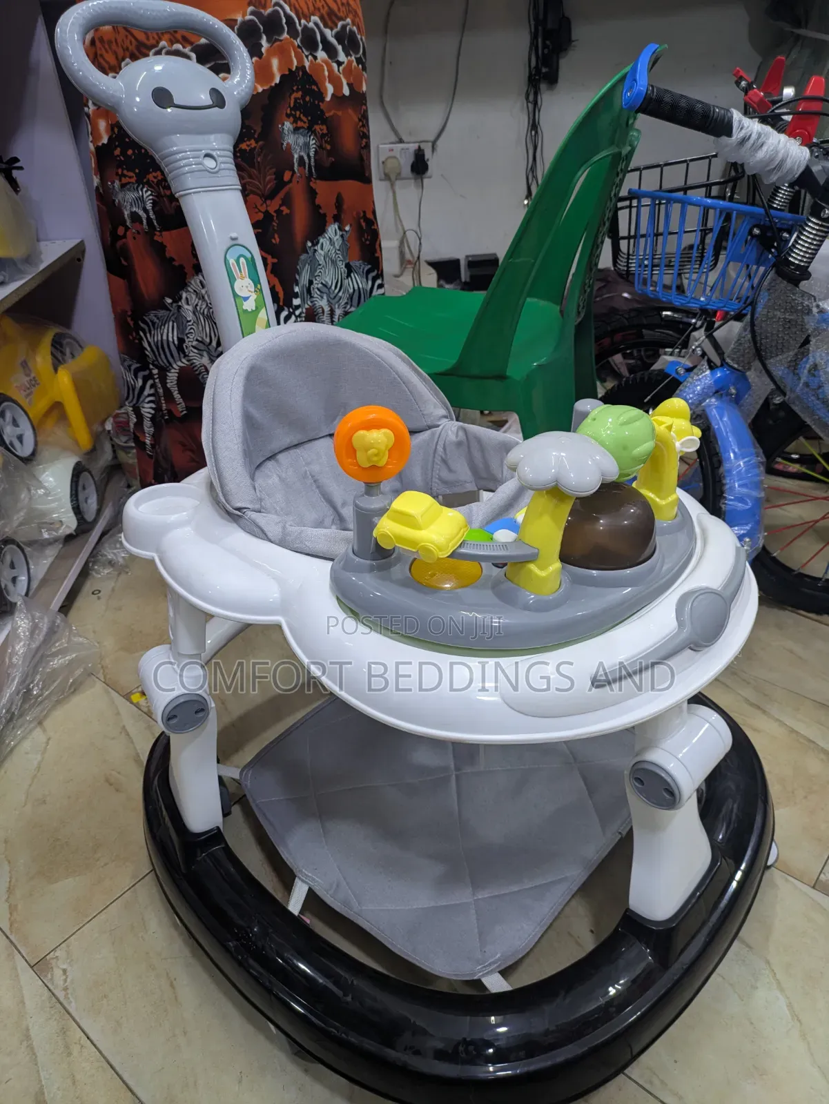 Round Baby Walker Black
