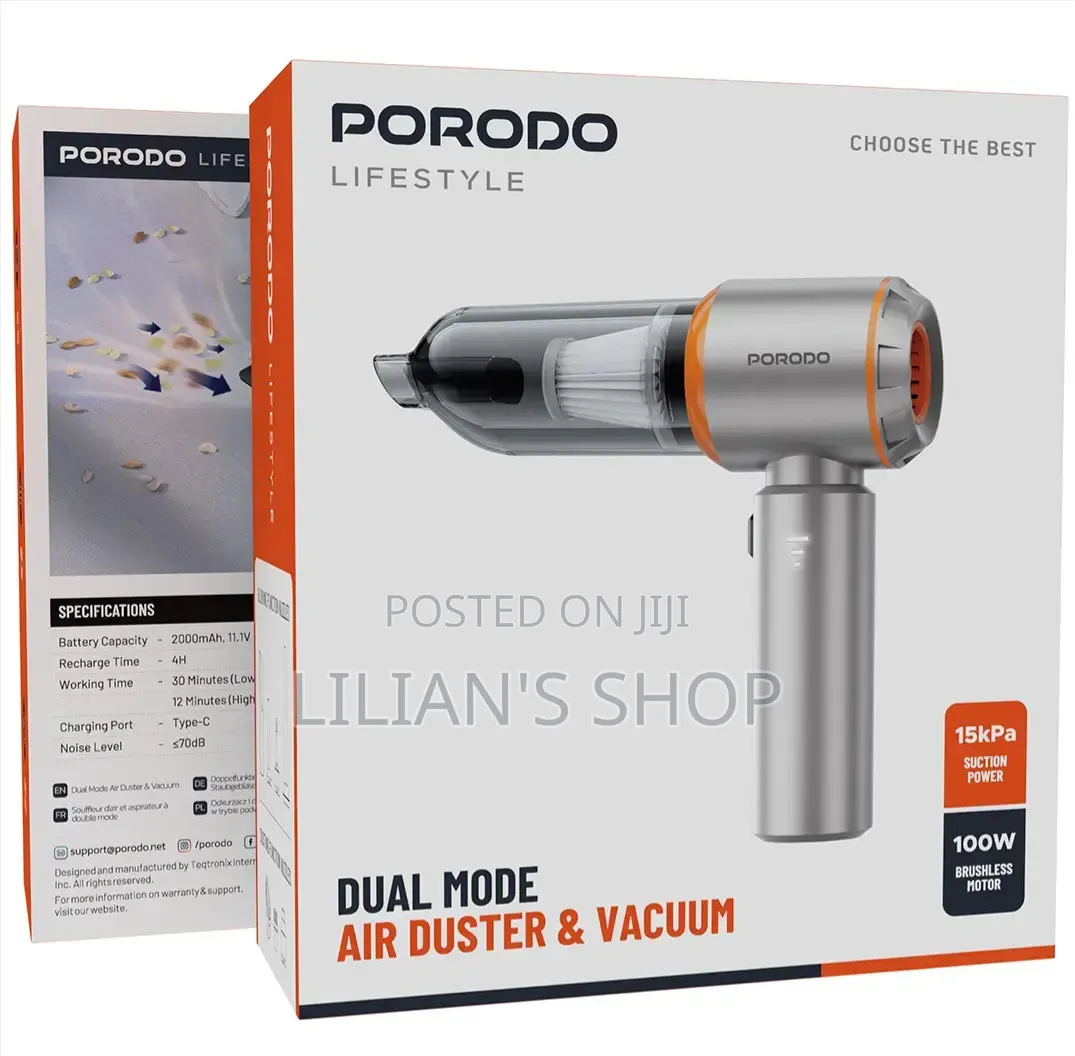 Porodo Lifestyle Dual Mode Air Duster Vacuum