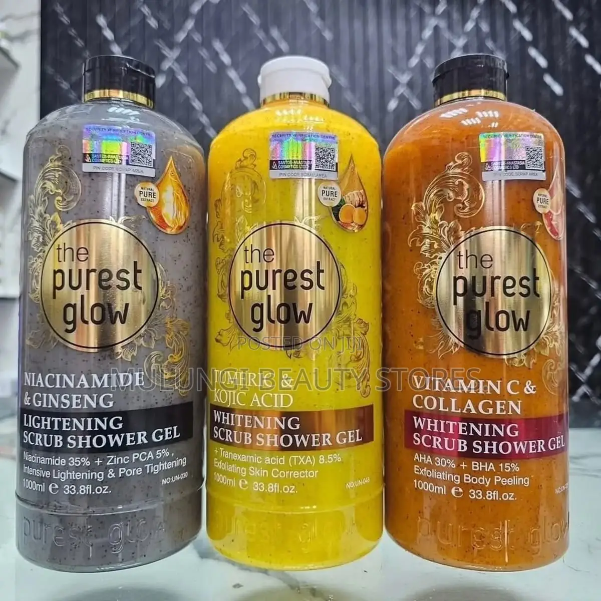 Purest Glow & Sk Dutches Faster Lightening Scrub Shower Gels