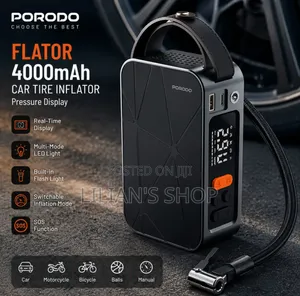 Porodo Flator 4000mAh Portable Car Tire Inflator