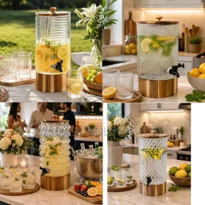 8L Wood Crafted Juice Dispensers