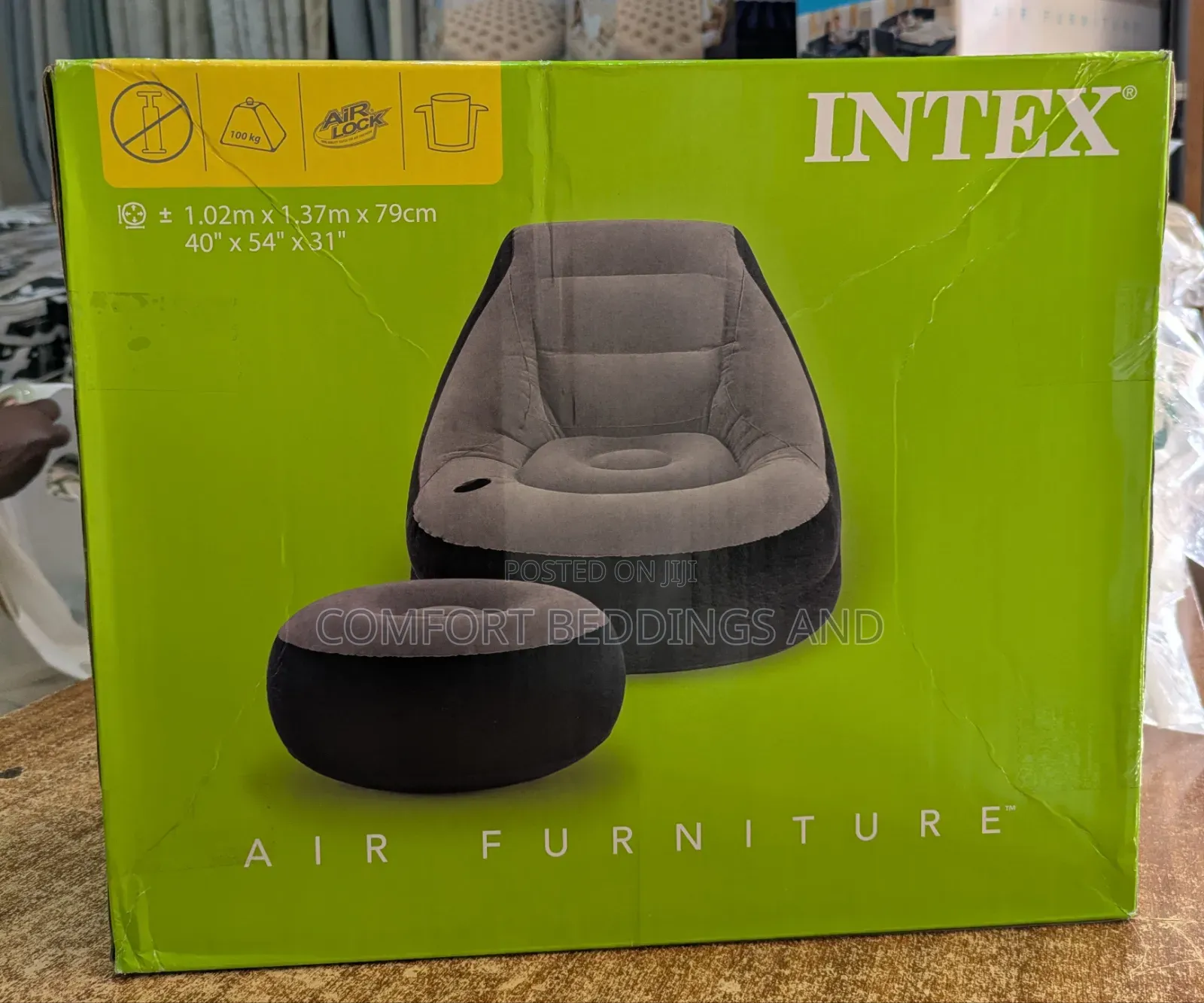 Inflatable Air Chair Grayish