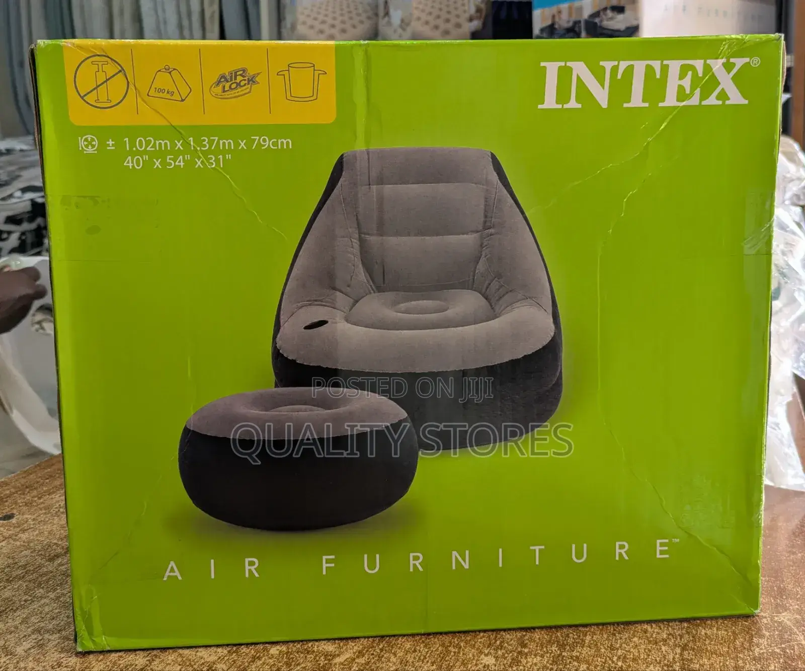 Inflatable Air Chair Grayish