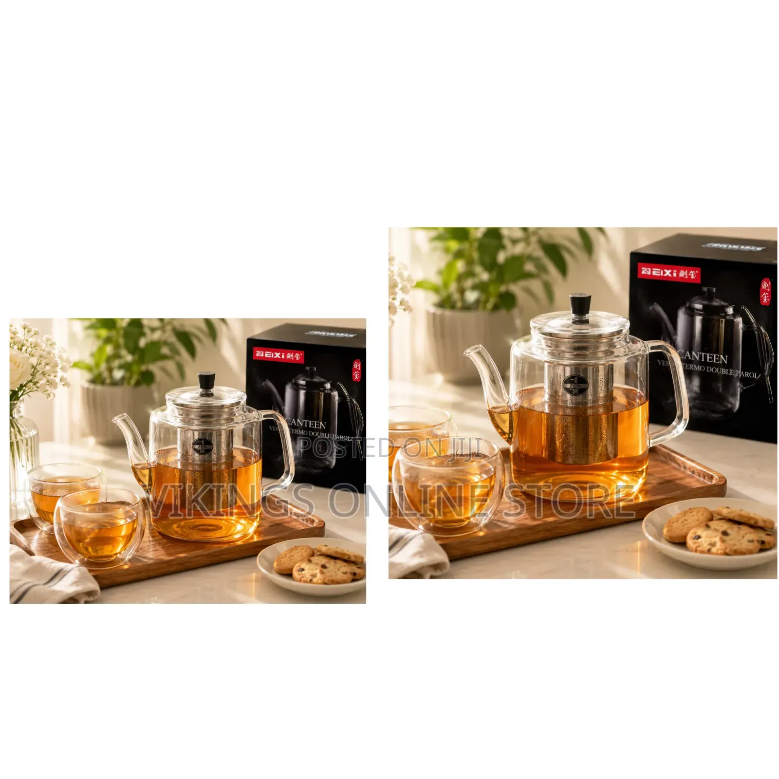 High Boroscillate Clear Glass Tea Pots