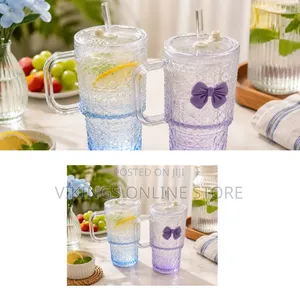 600ml Textured Glass Tumbler