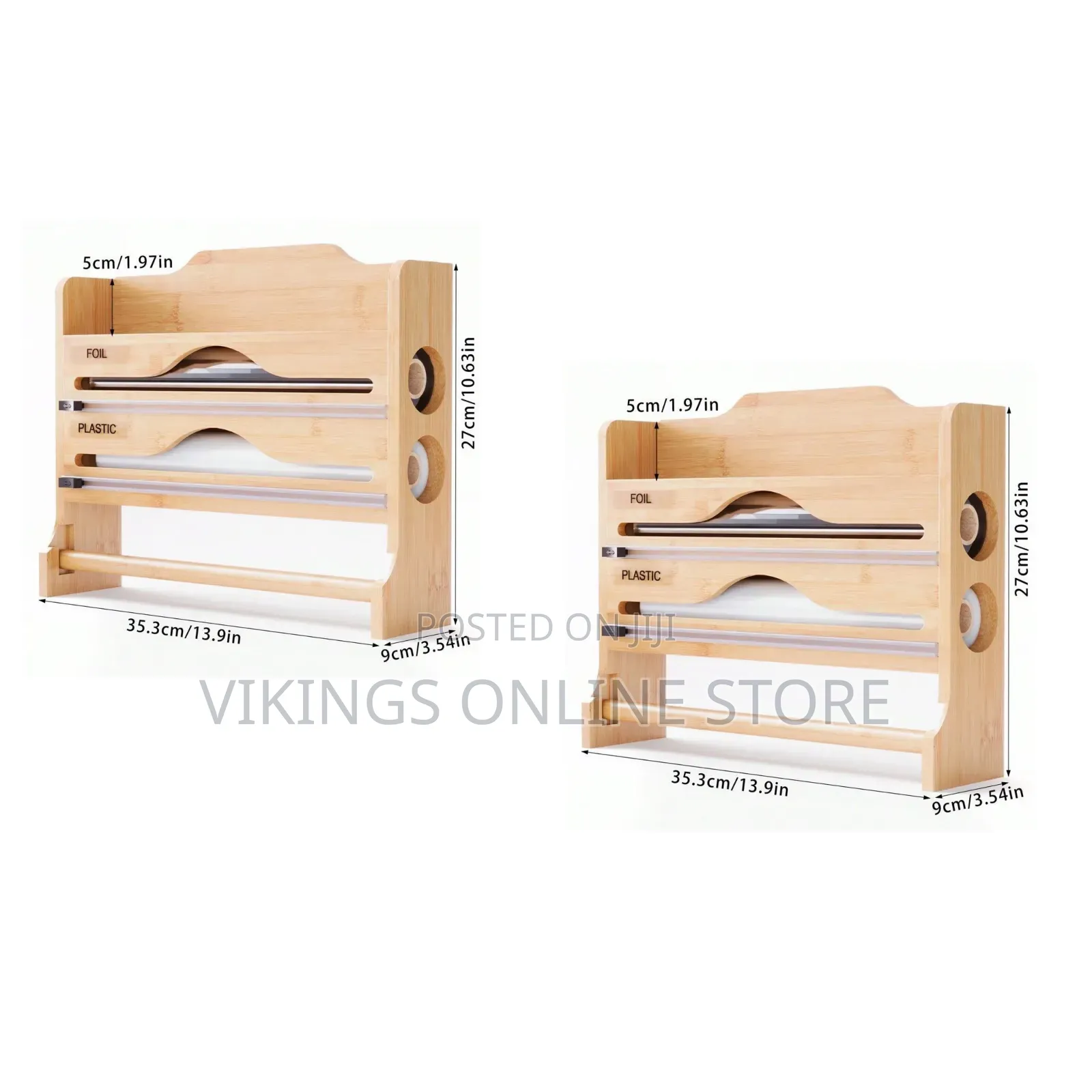 Foil and Wrap Dispenser With Towel Holder