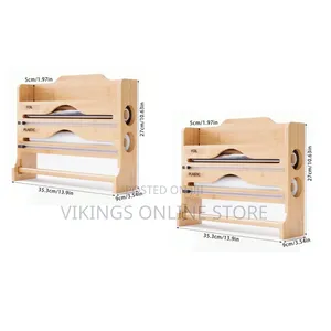 Foil and Wrap Dispenser With Towel Holder