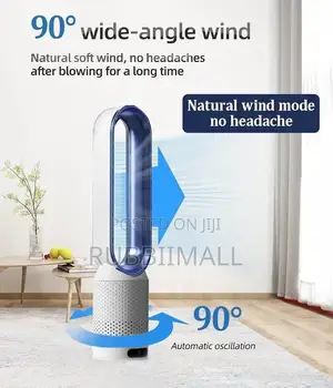 20-Inch Bladeless Cooling Tower Fan With Air Purification