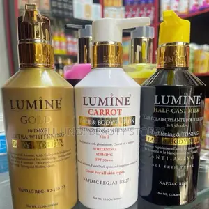 Lumine Face & Body Active Lightinening Lotions Gold, VitC,Carrot,HFCst