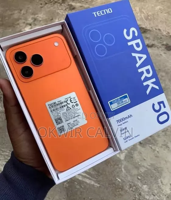 New Tecno Spark 50 128 GB Orange