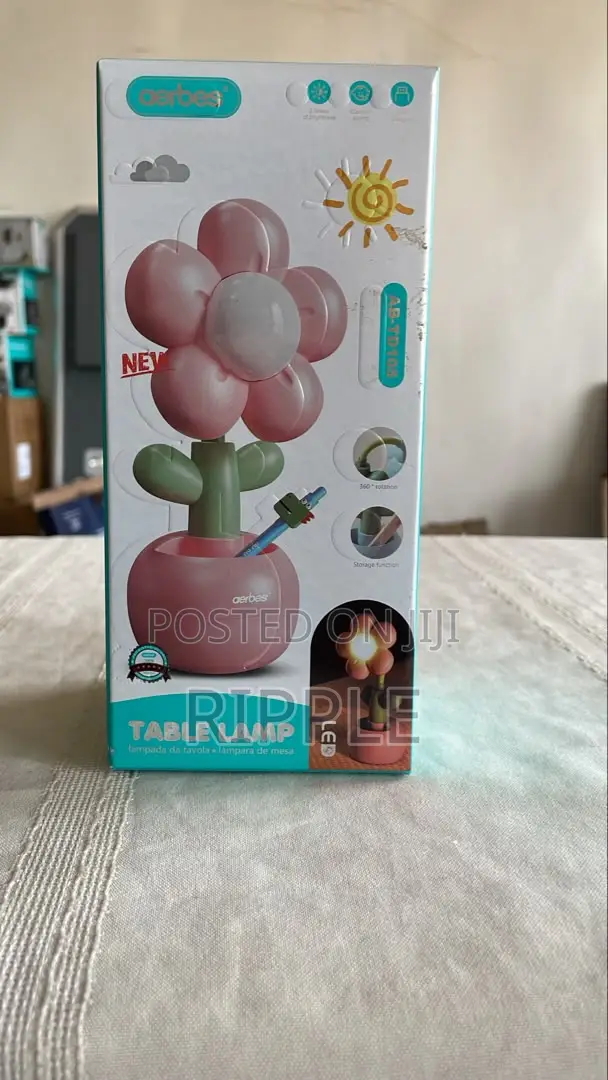 4.2W Aerbes Rechargeable Flower LED Table Lamp – USB Desk Light