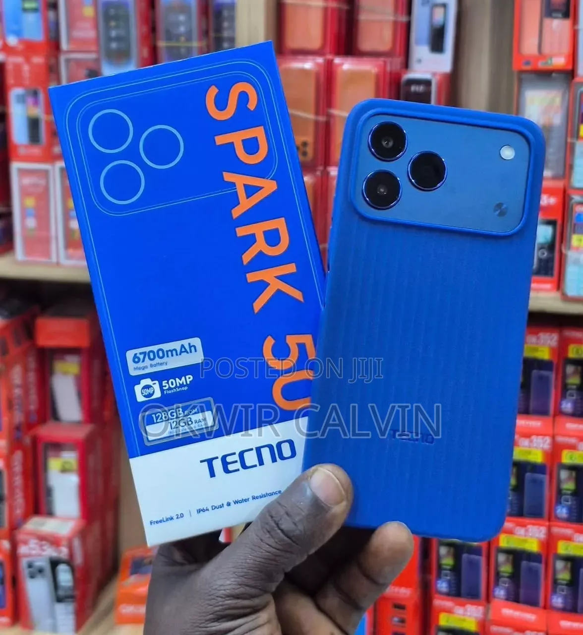 New Tecno Spark 50 128 GB Blue