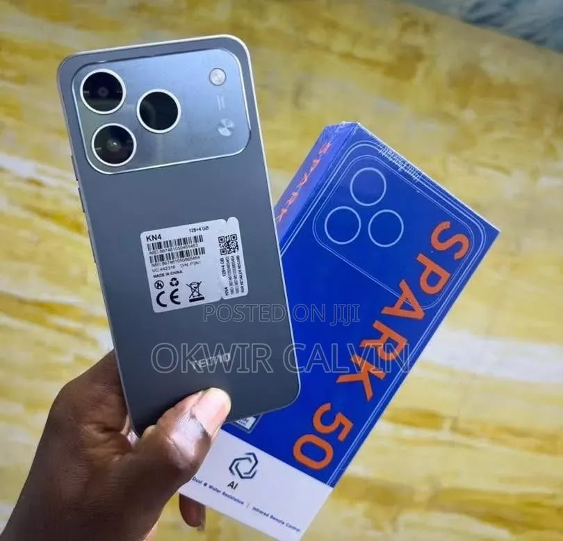 New Tecno Spark 50 128 GB Gray