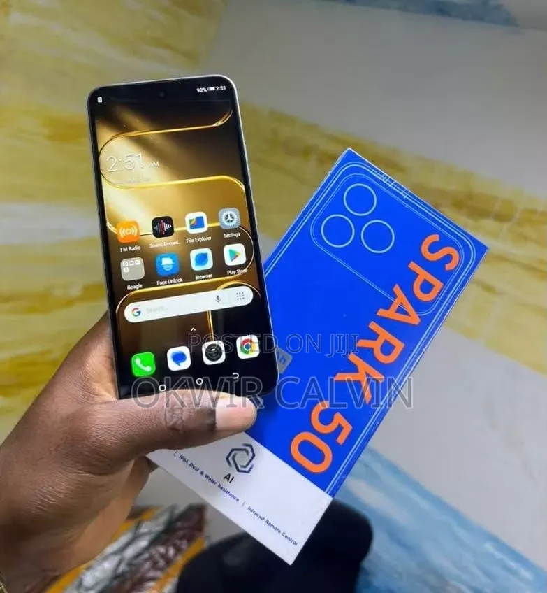 New Tecno Spark 50 128 GB Gray
