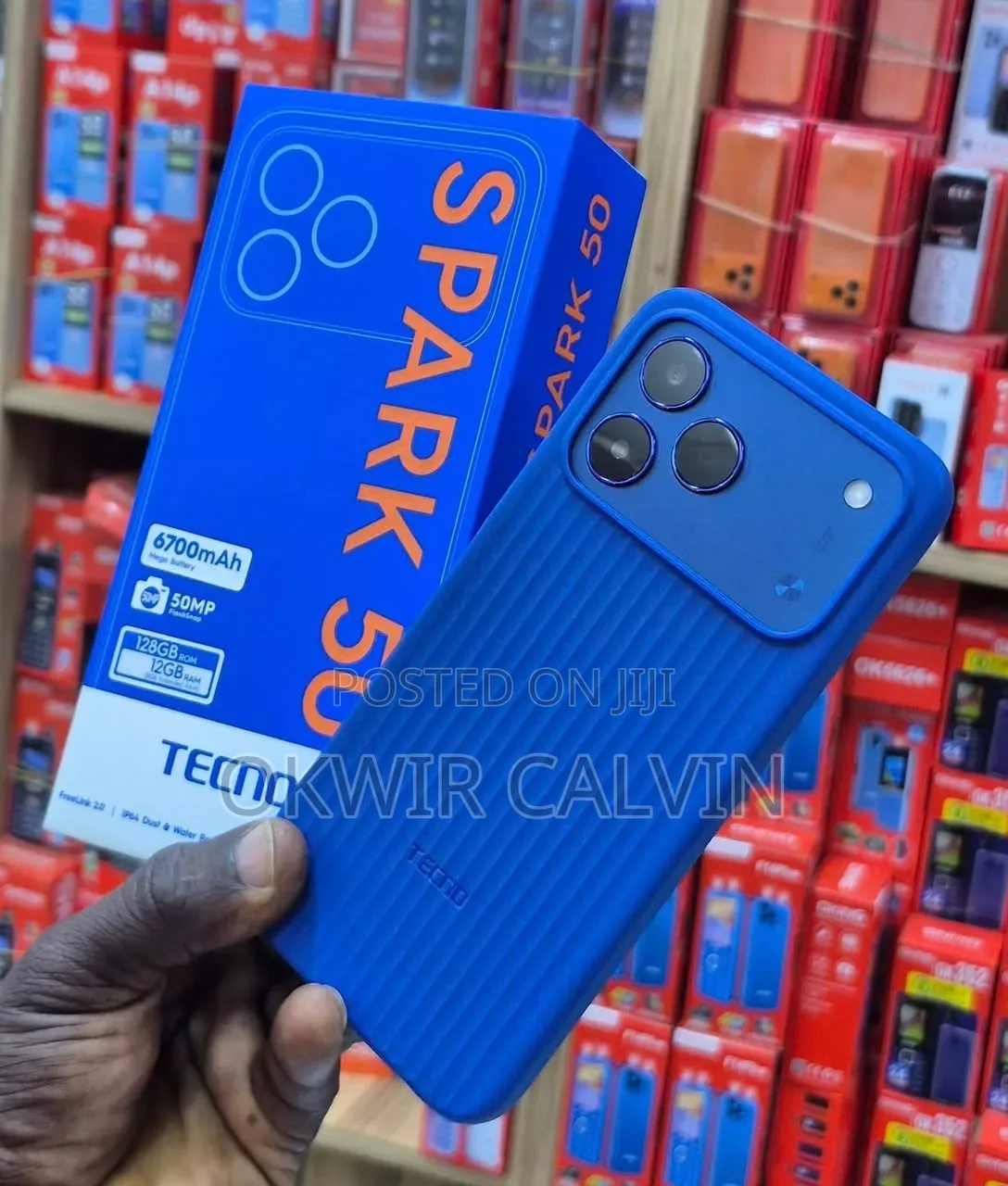 New Tecno Spark 50 128 GB Blue