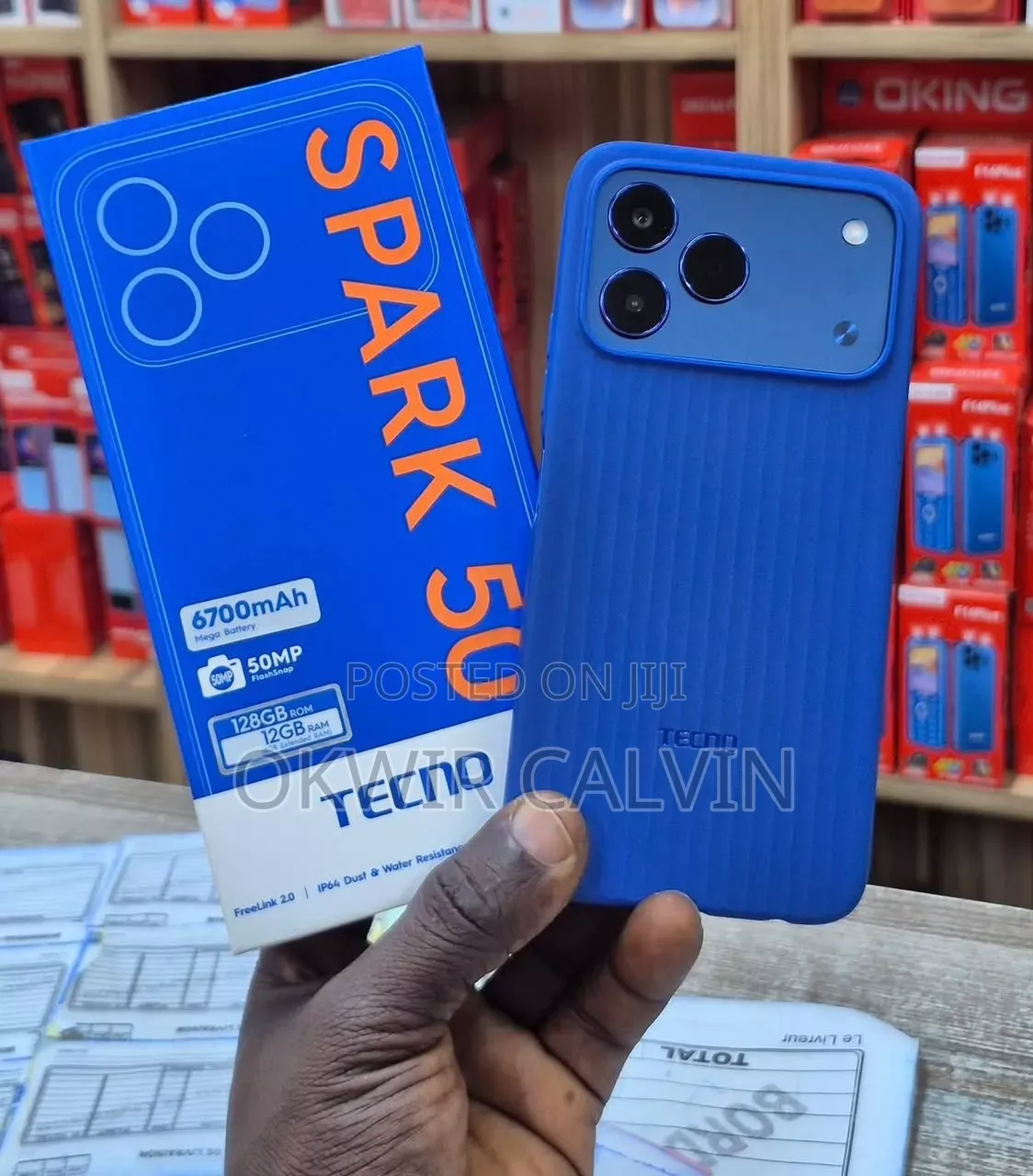 New Tecno Spark 50 128 GB Blue