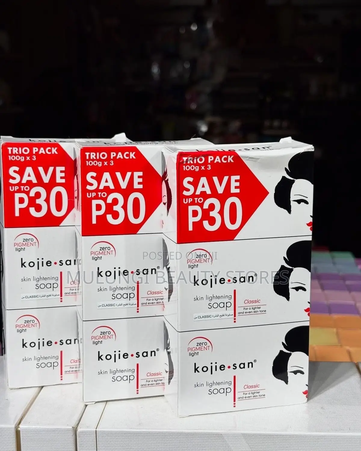 Kojie San Skin Lightening Classic Trio Pack of 3pcs