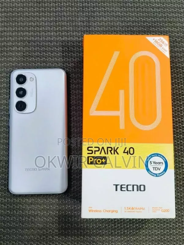 New Tecno Spark 40 Pro+ 256 GB Silver