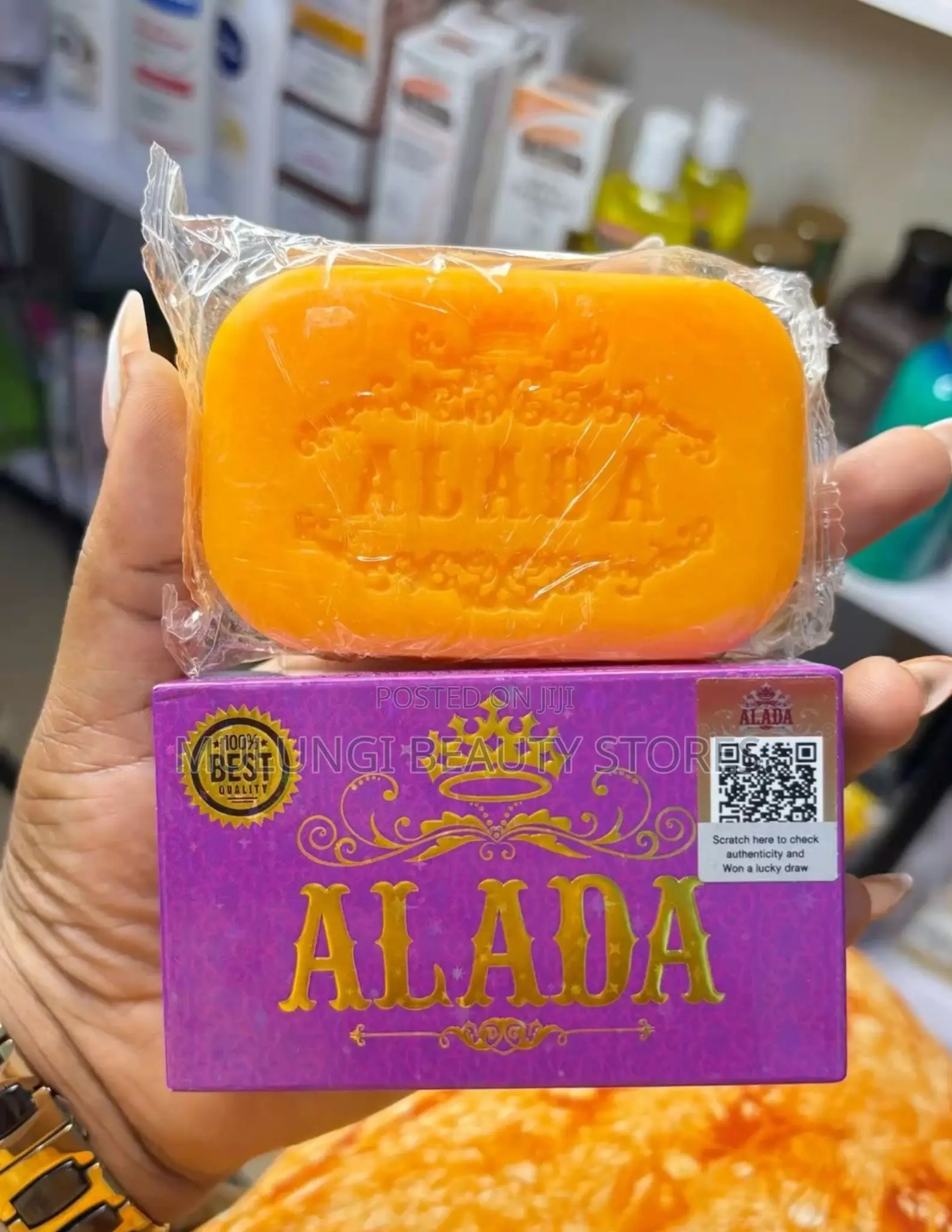 Alada Instant Whitening Soap Skin-Brightening Face and Body Soap