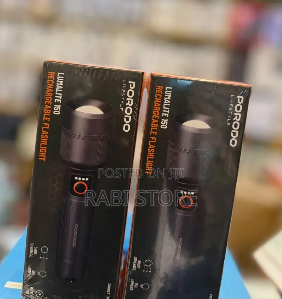 Porodo Lumalite Rechargeble Flashlight Torch