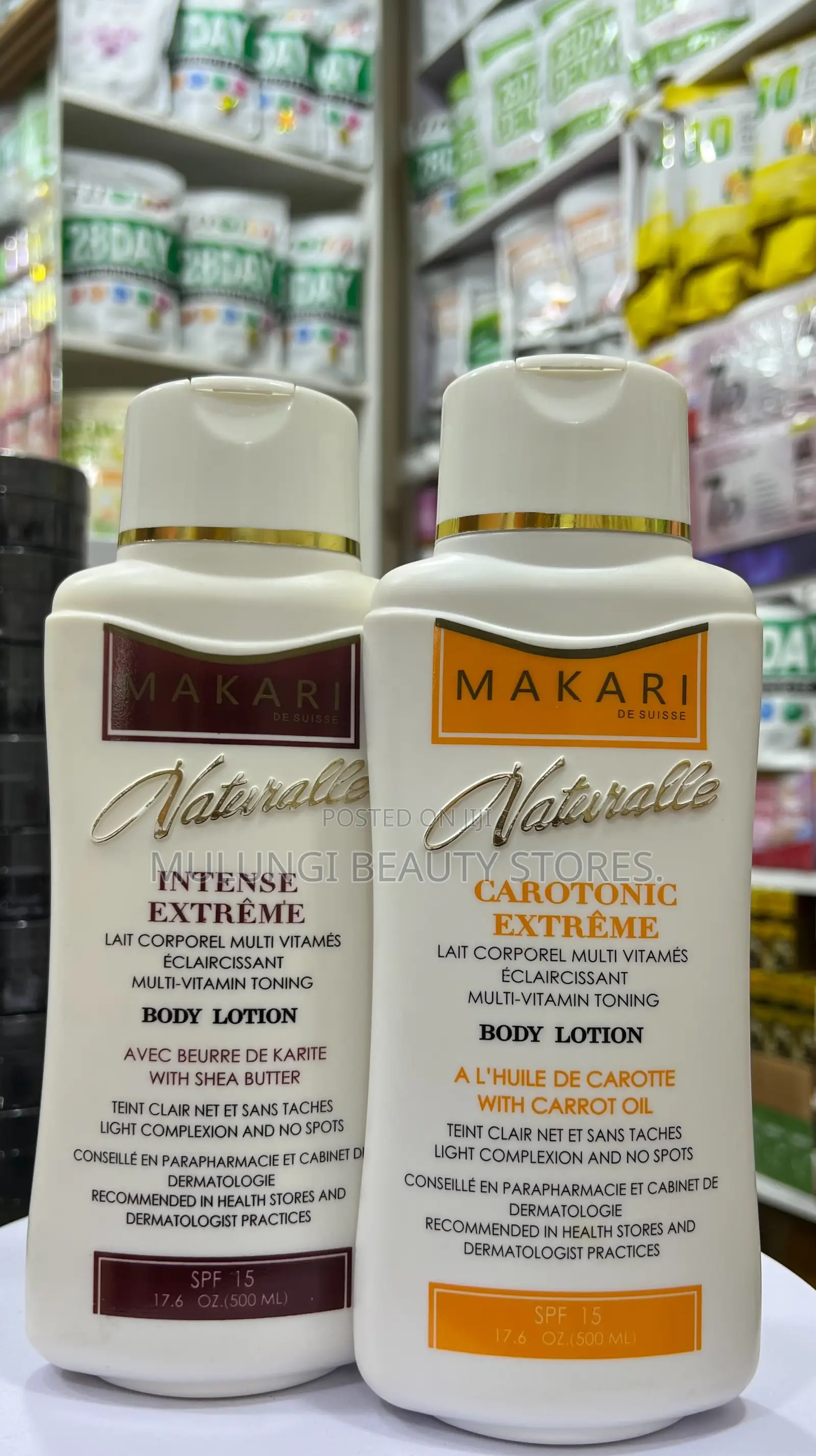 Makari De Suisse Natural & Carotonic Extreme Intense Body Lotions