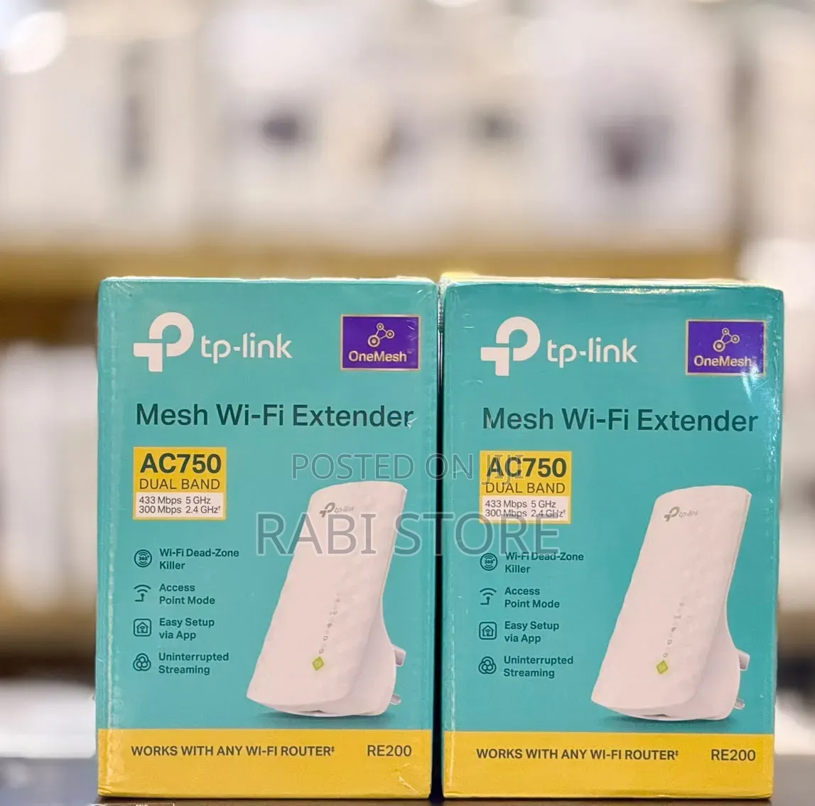TP Link AC750 Dual Band Wifi Range Booster Extender Expand RE200