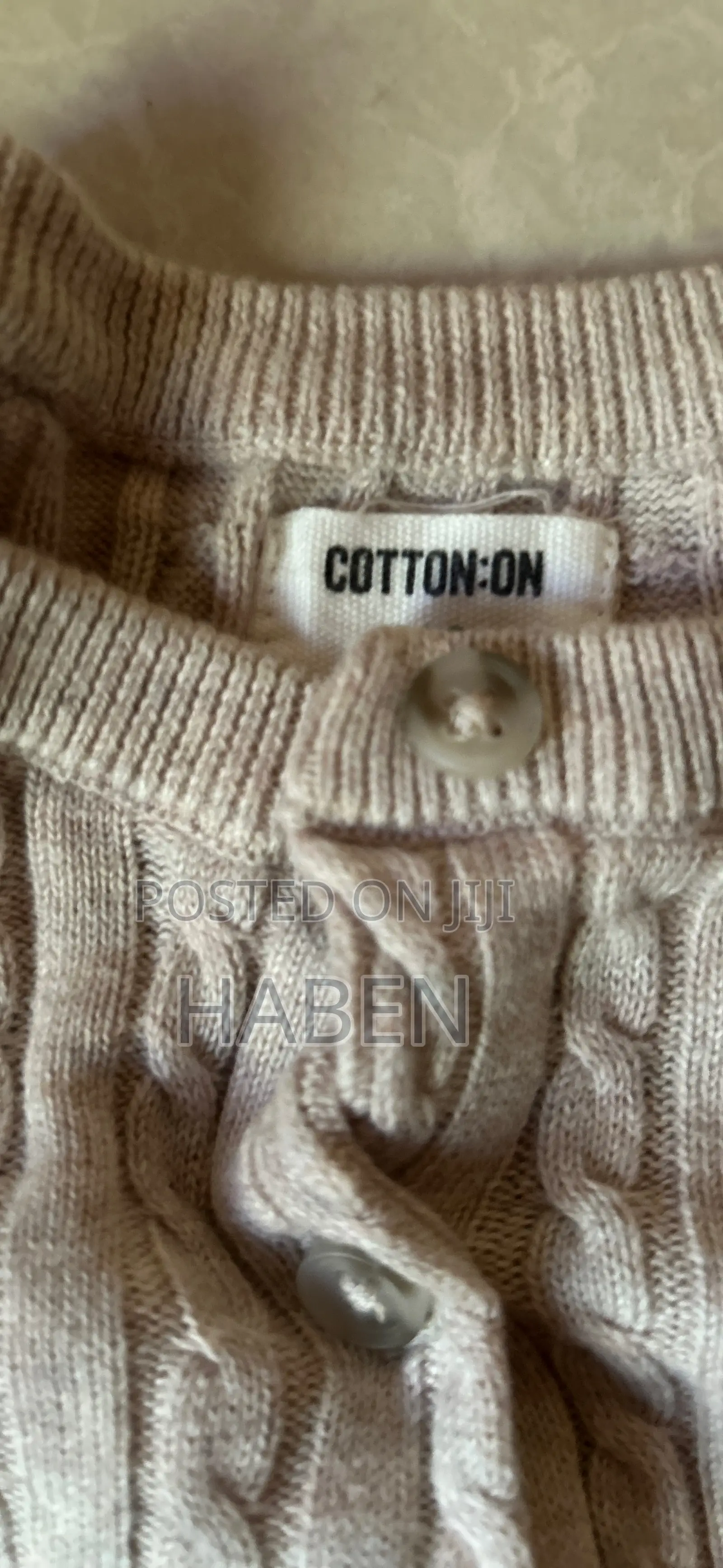 Cottonon Cotton Crewneck Cardigan