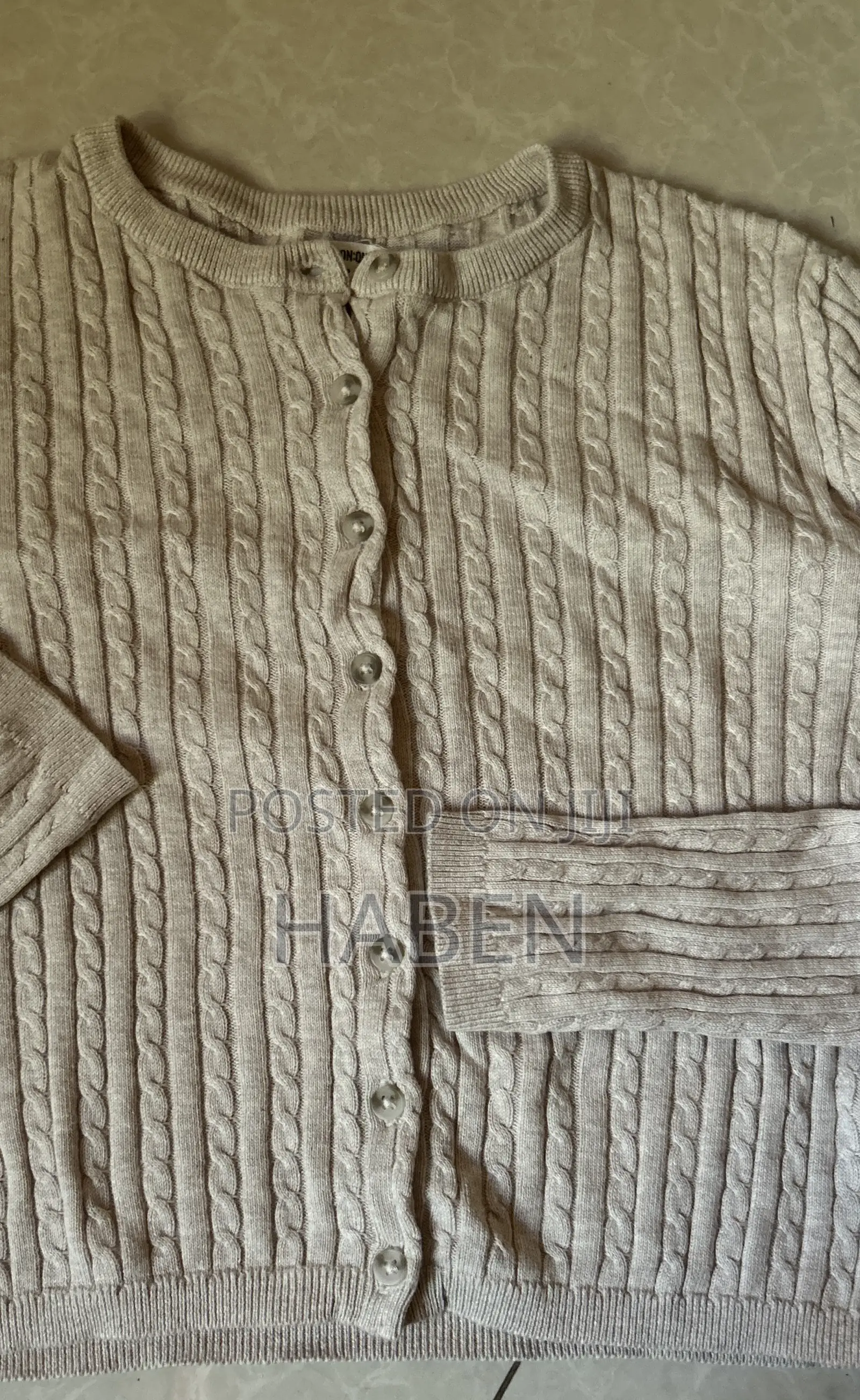 Cottonon Cotton Crewneck Cardigan