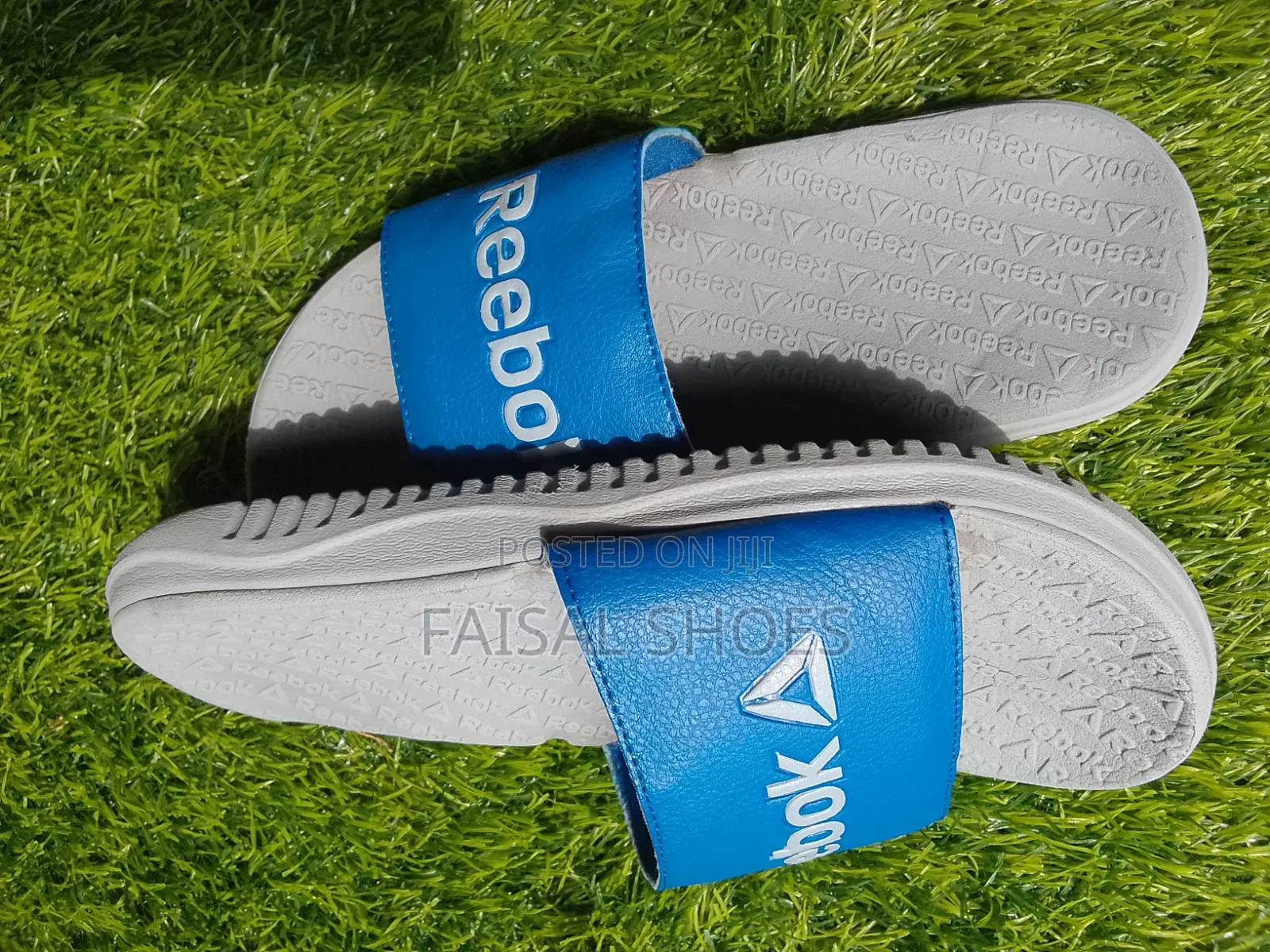 Unisex Blue Sliders