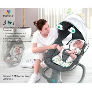 Mastela 3-in-1 Deluxe Baby Swing, Bassinet, and Toddler Seat.