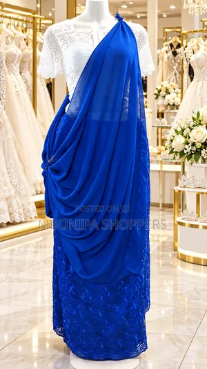 Mushanana – Elegant Royal Blue Traditional Bridal Dress