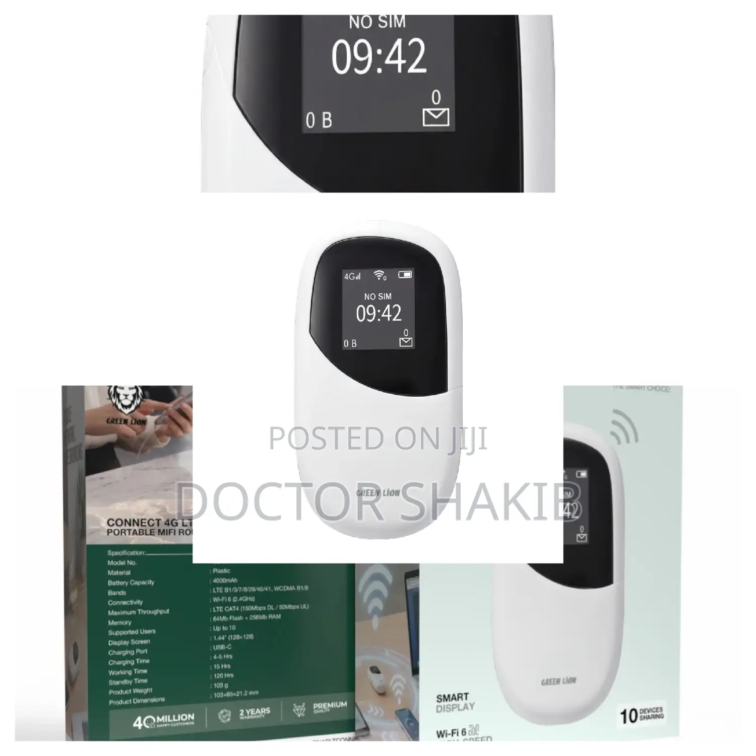 Green Lion Connect 4G LTE Portable MiFi Router