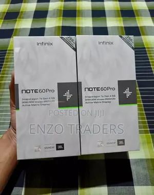 New Infinix Note 60 Pro 256 GB Silver